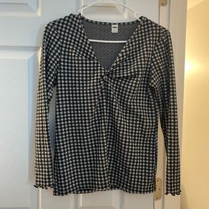 Checkered fleece shirt